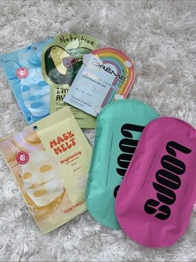TONYMOLY & Assorted Sheet Mask Bundle - Mint, Pink, Yellow, Blue
